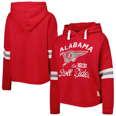 Alabama Crimson Tide Pressbox Women's Super Pennant Pullover Hoodie