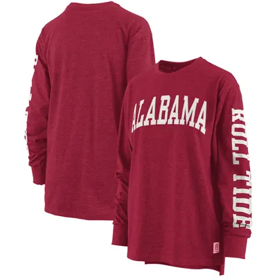 Alabama Crimson Tide Pressbox Women's Two-Hit Canyon Long Sleeve T-Shirt