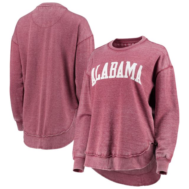 Sweat-shirt Pressbox Crimson Alabama Tide Vintage Wash pour femme