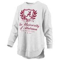 Sweat-shirt à enfiler poncho chiné Alabama Crimson Tide Field Day Melange pour femme Pressbox