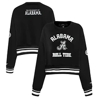 Sweat-shirt court Pro Standard pour femme, noir, Alabama Crimson Tide Pearl