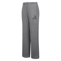 Pantalon de survêtement en polaire coupe décontractée Pro Standard Heather Charcoal Alabama Crimson Tide ton sur neutre pour femme