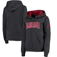 Sweat à capuche entièrement zippé Stadium Athletic Charcoal Alabama Crimson Tide pour femme