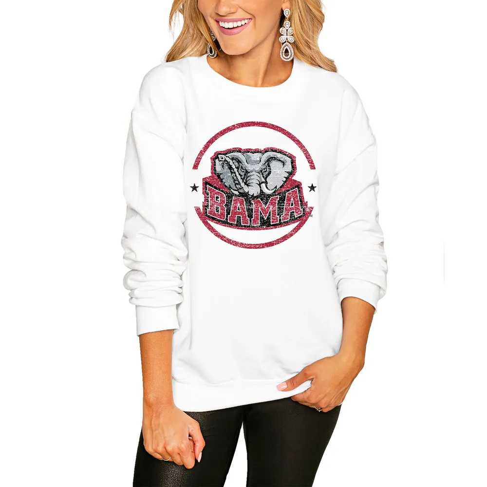 Lids Alabama Crimson Tide Women's End Zone Long Sleeve T-Shirt - White