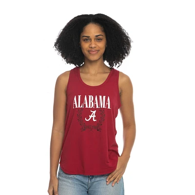 Women's ZooZatz Crimson Alabama Tide Everyday Tri-Blend Tank Top