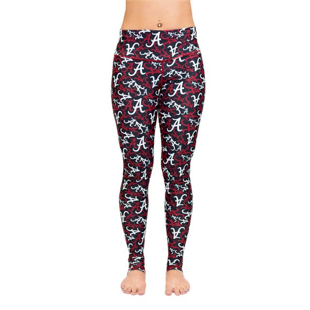 Legging ZooZatz Multi Alabama Crimson Tide Stacked Mascot pour femme