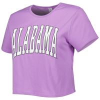 Women's ZooZatz Purple Alabama Crimson Tide Core Fashion Cropped T-Shirt