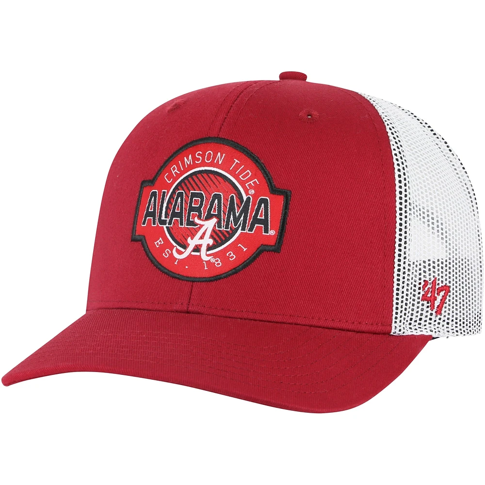 Casquette réglable pour jeune '47 Crimson Alabama Crimson Tide Scramble Trucker