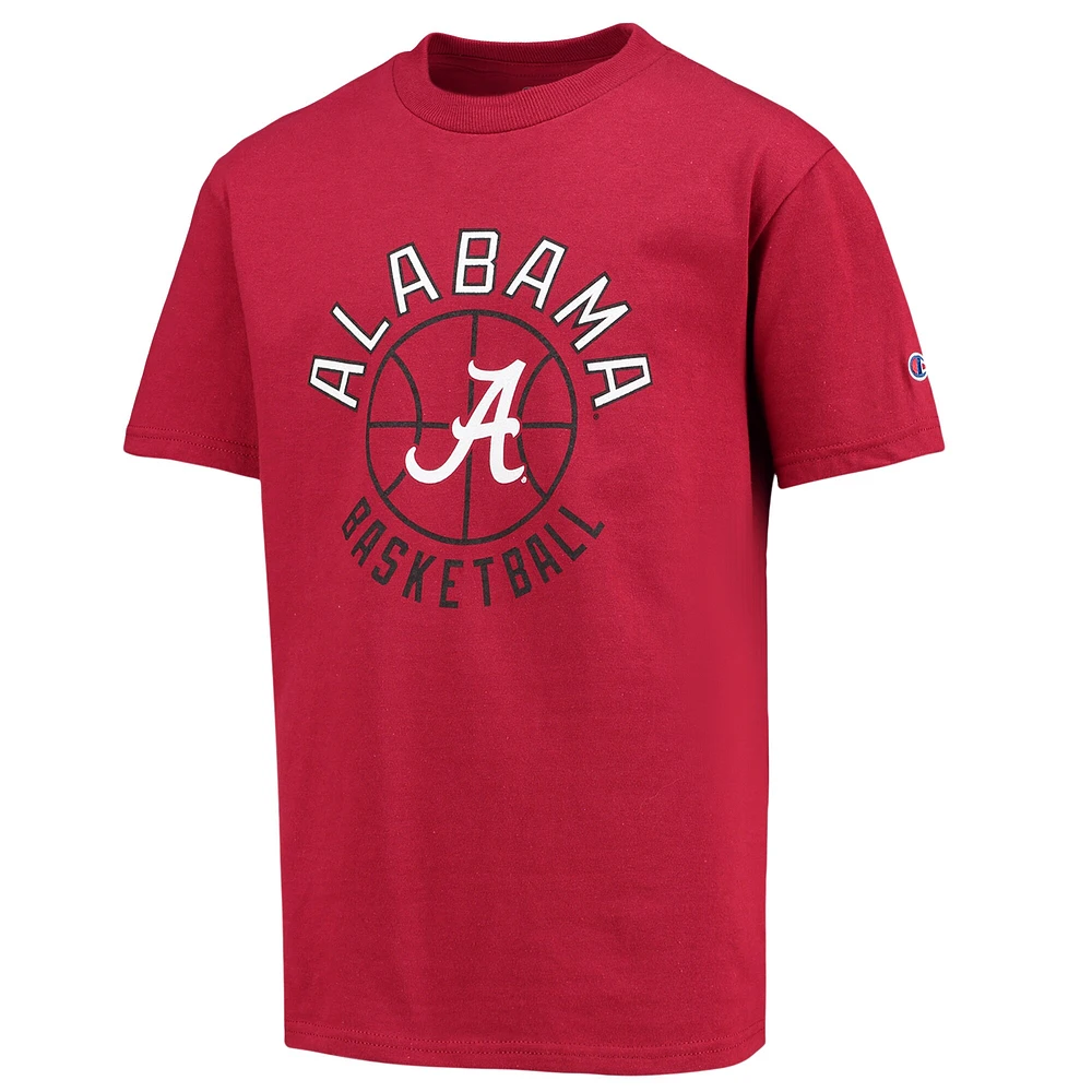 Champion de la jeunesse Crimson Alabama Tide T-shirt basket-ball
