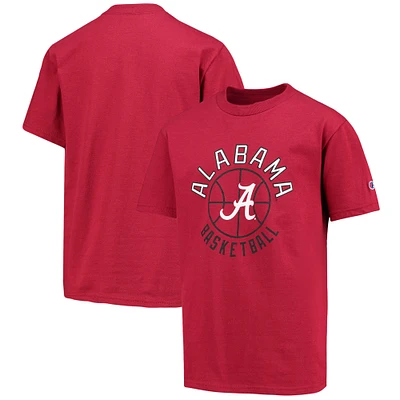 Champion de la jeunesse Crimson Alabama Tide T-shirt basket-ball