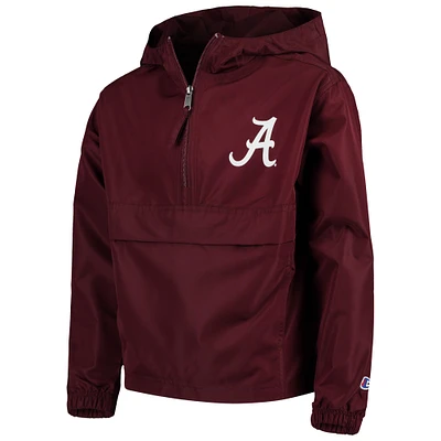 Veste coupe-vent Pack & Go Champion Crimson Alabama Tide pour jeunes