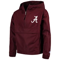 Veste coupe-vent Pack & Go Champion Crimson Alabama Tide pour jeunes