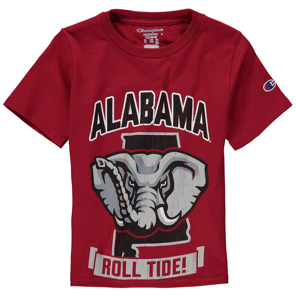 Youth Champion Crimson Alabama Tide Strong Mascot T-Shirt