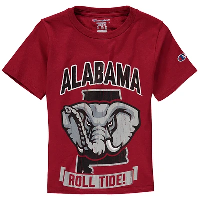 Youth Champion Crimson Alabama Tide Strong Mascot T-Shirt