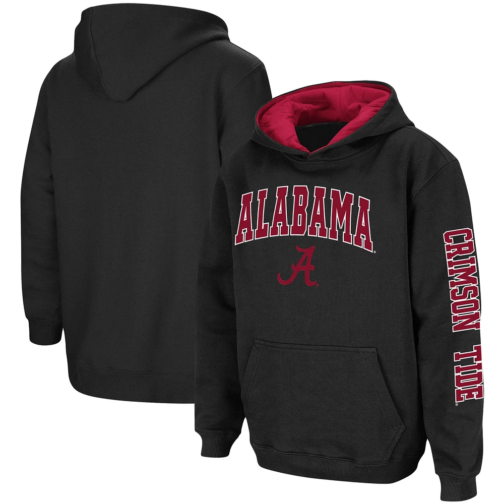 Pull à capuche Colosseum Alabama Crimson Tide 2-Hit Team noir pour jeune