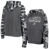 Men's Colosseum Charcoal Miami Hurricanes OHT Military Appreciation Digital  Camo Pullover Hoodie