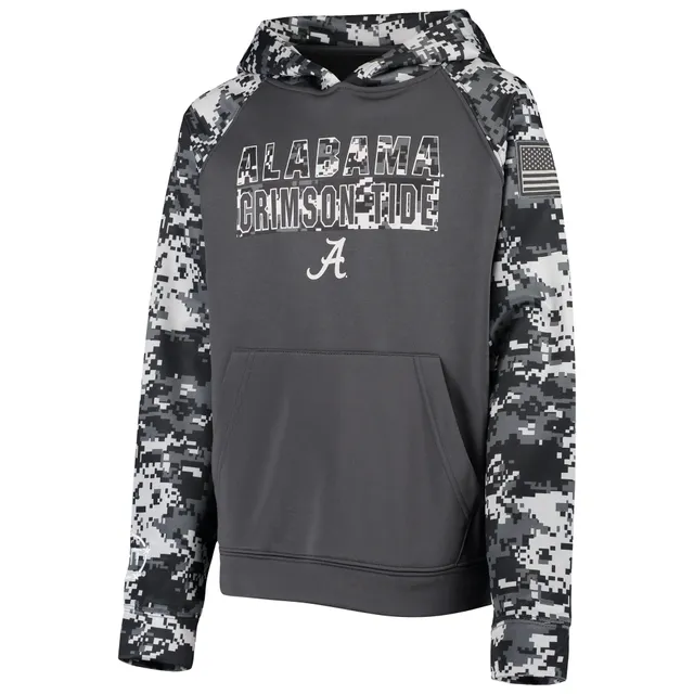 Colosseum Youth Colosseum Charcoal Alabama Crimson Tide OHT Military  Appreciation Digital Camo Raglan Pullover Hoodie | Halifax Shopping Centre
