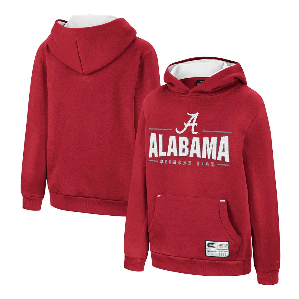 Youth Colosseum Crimson Alabama Tide Lead Guitarists Pullover Hoodie