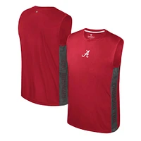 T-shirt sans manches Colosseum Crimson Alabama Tide Smak Talk pour jeunes