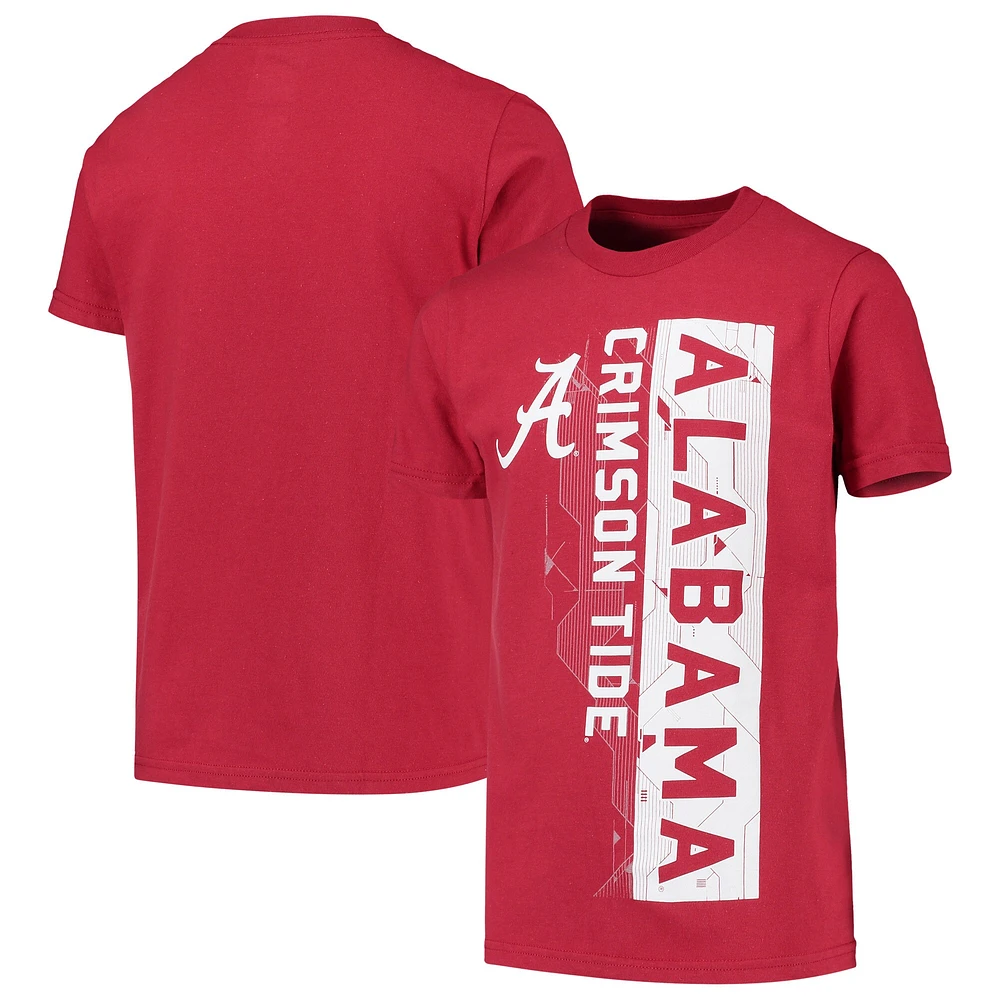 T-shirt Crimson Alabama Tide Challenger pour jeune