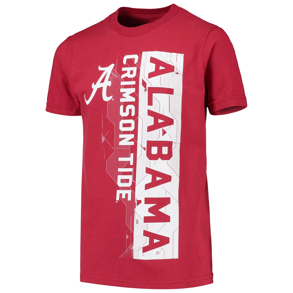 T-shirt Crimson Alabama Tide Challenger pour jeune