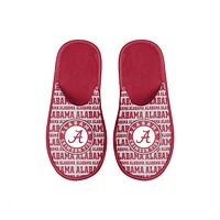 Chaussons FOCO Alabama Crimson Tide Scuff Wordmark pour jeune