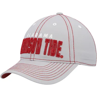 Alabama Crimson Tide Youth Old School Slouch Adjustable Hat - Gray