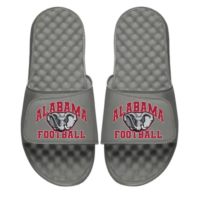 Alabama Crimson Tide ISlide Youth Football Varsity Slide Sandals - Gray