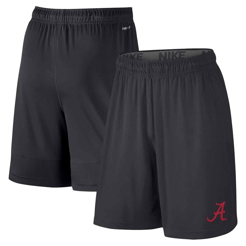 Short de performance Nike Alabama Crimson Tide Fly pour jeune, anthracite