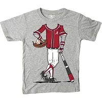 T-shirt de joueur baseball Wes & Willy Grey Alabama Crimson Tide pour jeunes