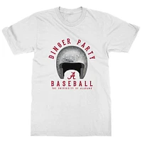 T-shirt blanc Alabama Crimson Tide Dinger Party Disco Helmet pour jeune