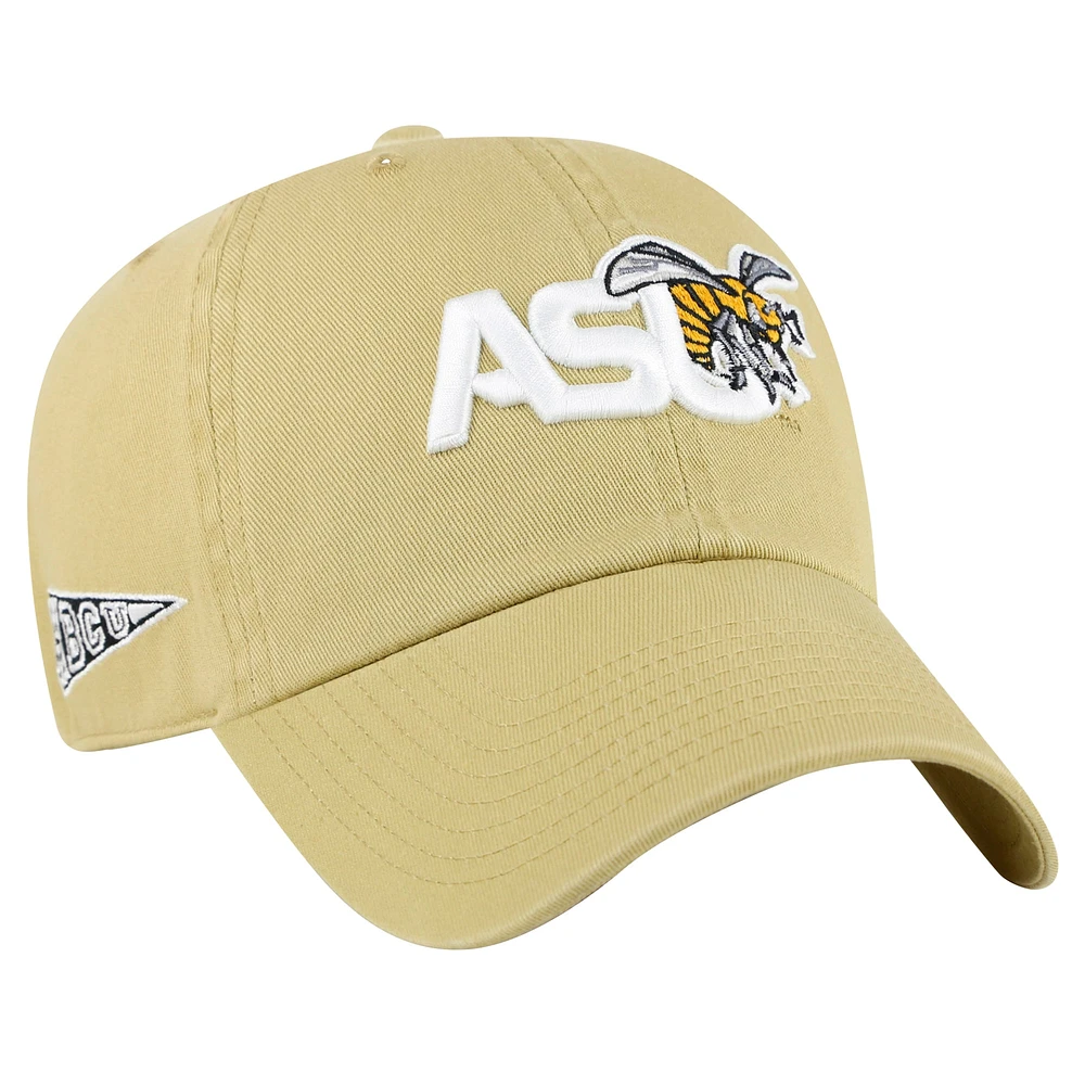 Men's '47 Gold Alabama State Hornets Side & Back Clean Up Adjustable Hat