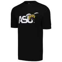 T-shirt noir appliqué FISLL pour hommes, Alabama State Hornets