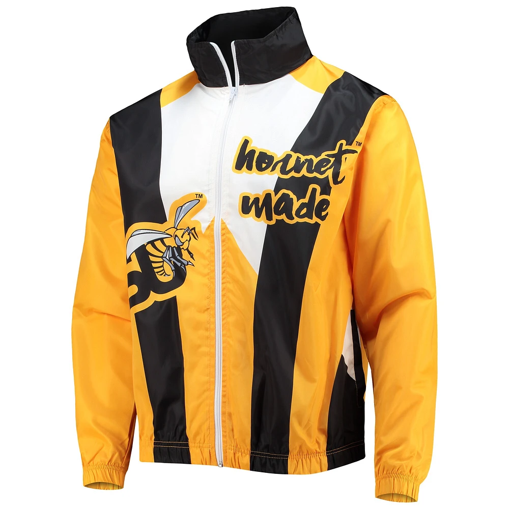 Men's Tones of Melanin Black Alabama State Hornets Anorak Full-Zip Jacket