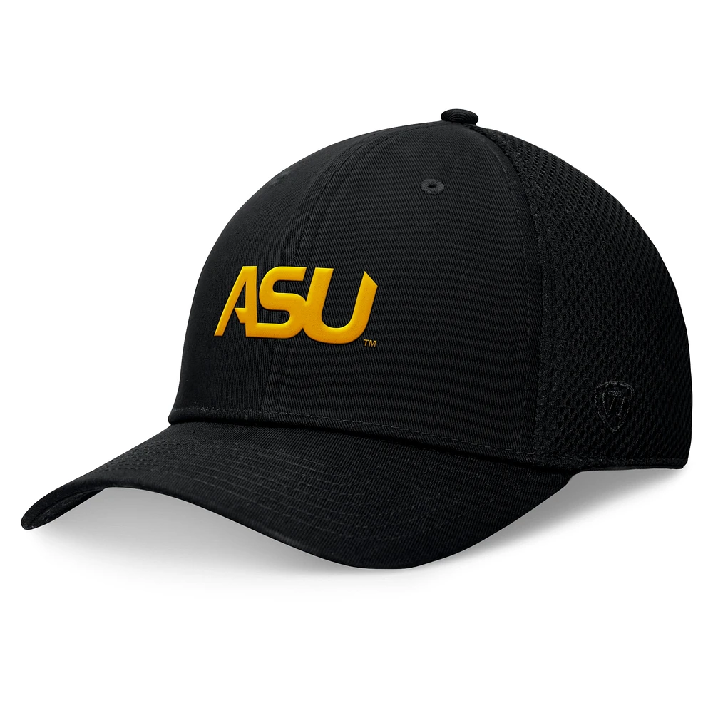 Men's Top of the World Black Alabama State Hornets Spacer Flex Hat