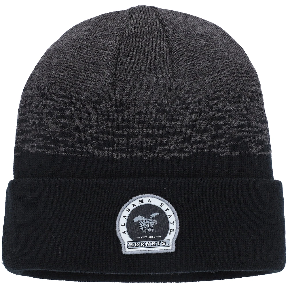 Bonnet en tricot à revers Frostbite des State Hornets de l'Alabama Heather Black pour hommes