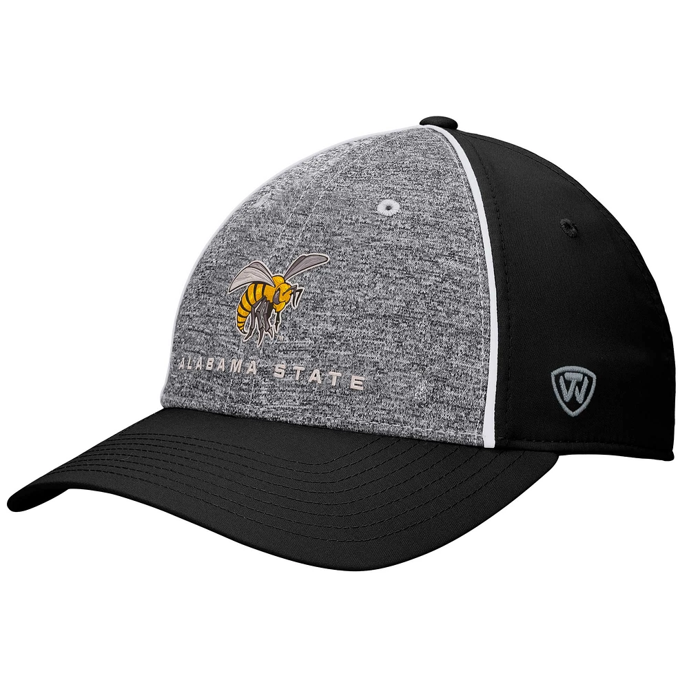 Casquette réglable agile Top of the World pour hommes, gris chiné, Alabama State Hornets