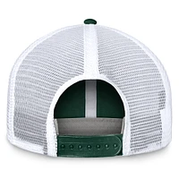 Casquette réglable Top of the World pour hommes, vert/blanc, Alaska Anchorage Seawolves Free Kick Trucker