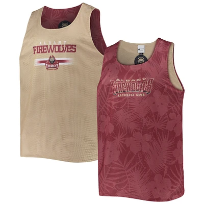 Men's FOCO Maroon/Gold Albany FireWolves Reversible Mesh Tank Top