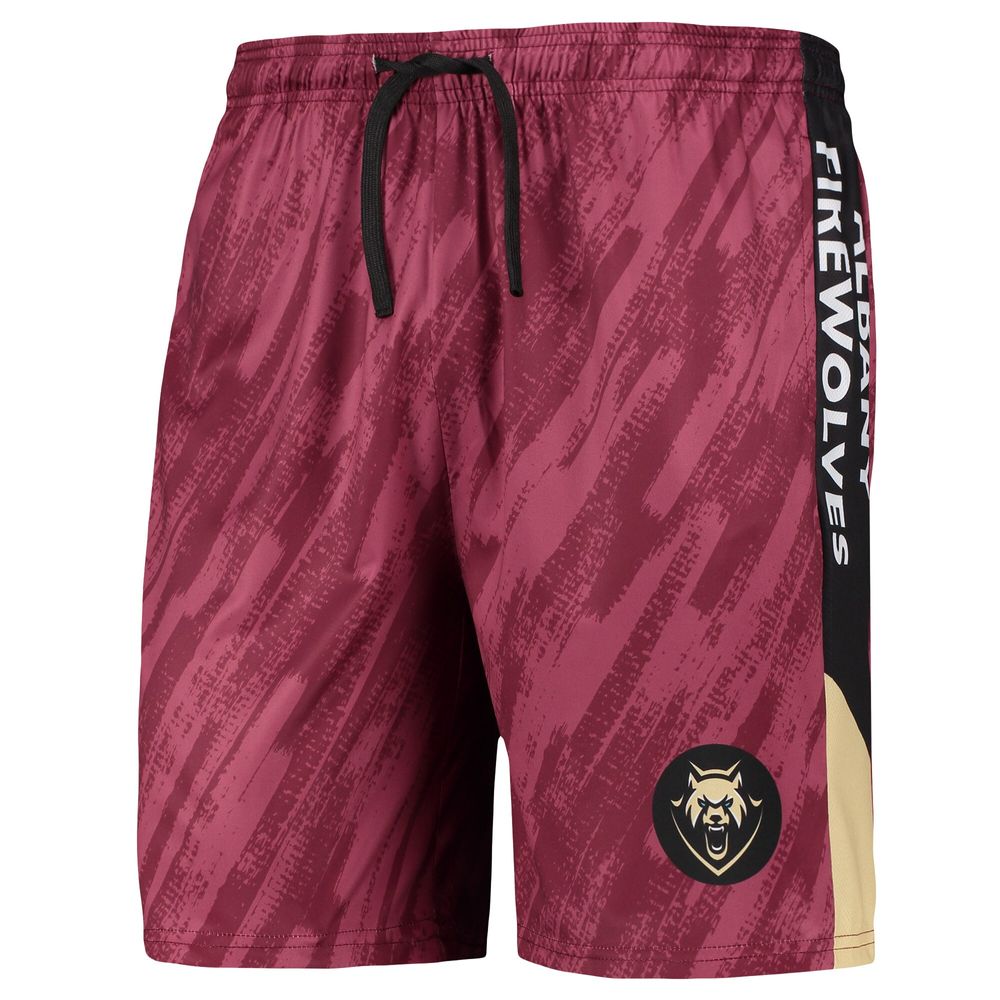 Men's FOCO Maroon Albany FireWolves Static Mesh Shorts