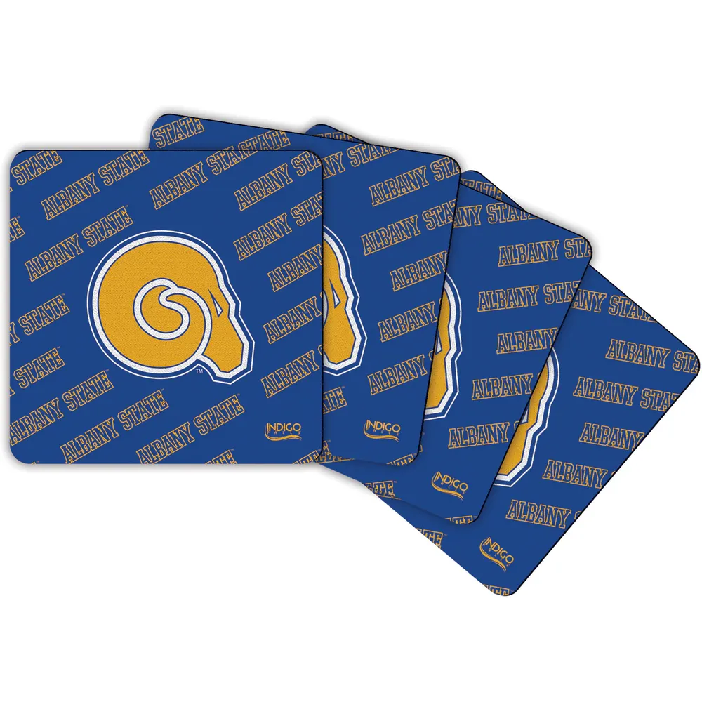 Albany State Golden Rams Four-Pack Square Repeat Coaster Set