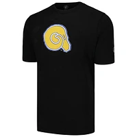 Men's FISLL Black Albany State Golden Rams Applique T-Shirt