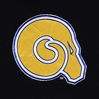Sweat à capuche surdimensionné rayures FISLL pour hommes, noir, Albany State Golden Rams