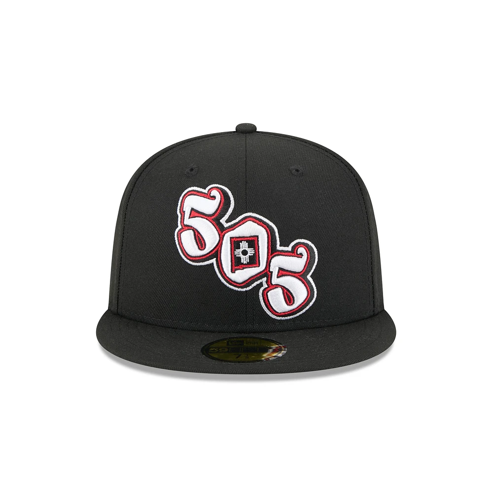 Casquette ajustée 59FIFTY Albuquerque Isotopes Theme Nights noire New Era pour homme
