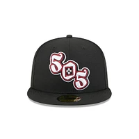 Casquette ajustée 59FIFTY Albuquerque Isotopes Theme Nights noire New Era pour homme