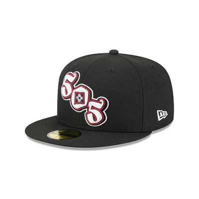 Casquette ajustée 59FIFTY Albuquerque Isotopes Theme Nights noire New Era pour homme