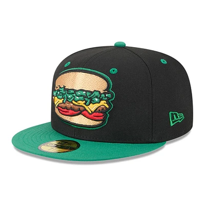 Men's New Era  Black Albuquerque Isotopes Theme Nights 59FIFTY Fitted Hat