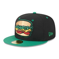 Men's New Era  Black Albuquerque Isotopes Theme Nights 59FIFTY Fitted Hat