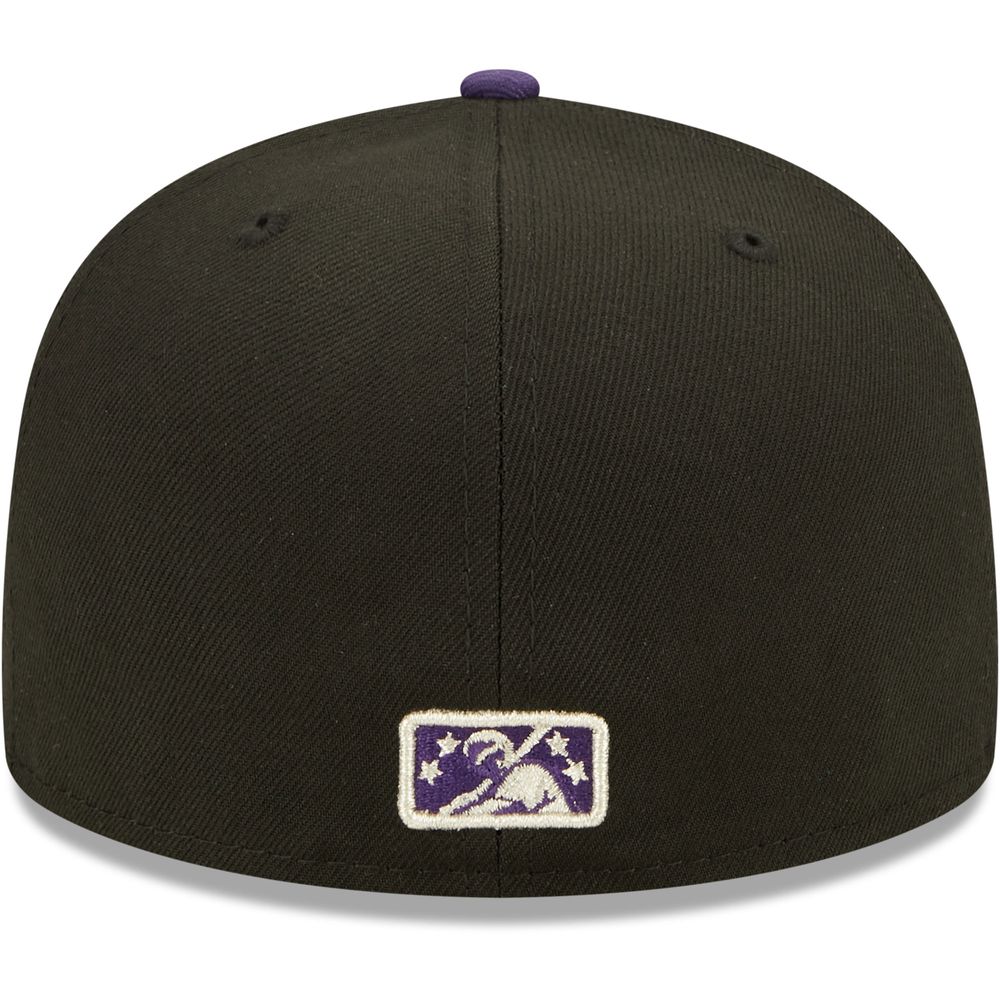 Men's New Era Albuquerque Isotopes Alternate Logo Authentic Collection 59FIFTY Fitted Hat