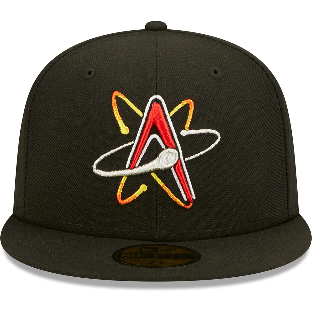 Men's New Era Black Albuquerque Isotopes Authentic Collection 59FIFTY Fitted Hat